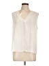 Worthington 100% Polyester Ivory Sleeveless Blouse Size L - photo 1