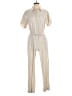 Splendid Metallic Ivory Jumpsuit Size S - photo 1