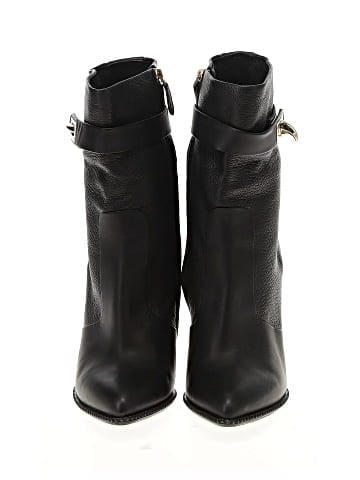 Givenchy Leather Shark-Lock Wedge Ankle Boots (view 2)