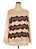 Simplee Tan Long Sleeve Blouse Size EU 52 / US 22 - photo 1