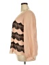 Simplee Tan Long Sleeve Blouse Size EU 52 / US 22 - photo 5