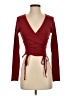 Le Lis Burgundy Long Sleeve Top Size S - photo 1