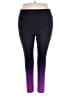Lularoe Color Block Purple Yoga Pants Size 2X (estimated) - photo 1