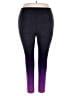 Lularoe Color Block Purple Yoga Pants Size 2X (estimated) - photo 2