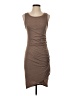 Leith Solid Brown Casual Dress Size S - photo 1