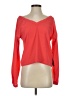 Tildon Red Long Sleeve Top Size S - photo 1