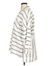 Zara Basic 100% Cotton Stripes Ivory 3/4 Sleeve Button-Down Shirt Size XL - photo 5