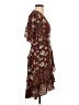 Max Studio Floral Burgundy Cocktail Dress Size XS - photo 4