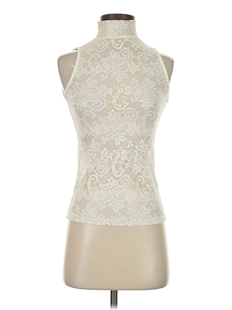 Pre-owned Assorted Brands Sleeveless Blouse In White