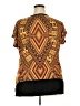 Signature Studio 100% Polyester Orange Short Sleeve Top Size 2X - photo 2