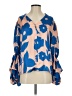 Lobo Rosa Blue 3/4 Sleeve Blouse Size S - photo 1
