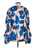 Lobo Rosa Blue 3/4 Sleeve Blouse Size S - photo 2