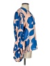 Lobo Rosa Blue 3/4 Sleeve Blouse Size S - photo 4