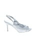 David's Bridal Metallic Silver Heels Size 10 - photo 1