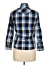 Assorted Brands Plaid Blue 3/4 Sleeve Blouse Size 12 - photo 2