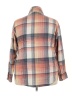 Glitz 100% Polyester Plaid Orange Long Sleeve Blouse Size 3X - photo 2