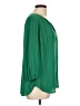 Pleione 100% Polyester Green 3/4 Sleeve Blouse Size L - photo 4