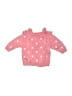 Hartstrings 100% Cotton Polka Dots Pink Cardigan Size 3-6 mo - photo 2