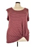 Nine Britton Burgundy Short Sleeve Top Size 3X - photo 1