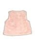 Carter's 100% Polyester Pink Faux Fur Vest 0-3 MO / 3 MO - photo 2