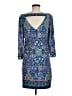 Laundry by Shelli Segal Paisley Blue Casual Dress Size M - photo 2
