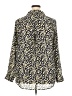 On 34th 100% Polyester Print Gold Long Sleeve Blouse Size 2X - photo 2