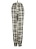 Shein 100% Polyester Plaid Ivory Casual Pants Size XS - photo 2