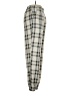 Shein 100% Polyester Plaid Ivory Casual Pants Size XS - photo 4