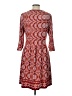 Max Studio Paisley Red Casual Dress Size L - photo 2