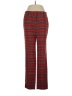 Talbots Plaid Red Casual Pants Size 4 - photo 1