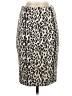 White House Black Market Animal Print Ivory Casual Skirt Size 00 - photo 1