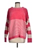 Wanna B 100% Acrylic Color Block Red Pink Pullover Sweater Size M - photo 1