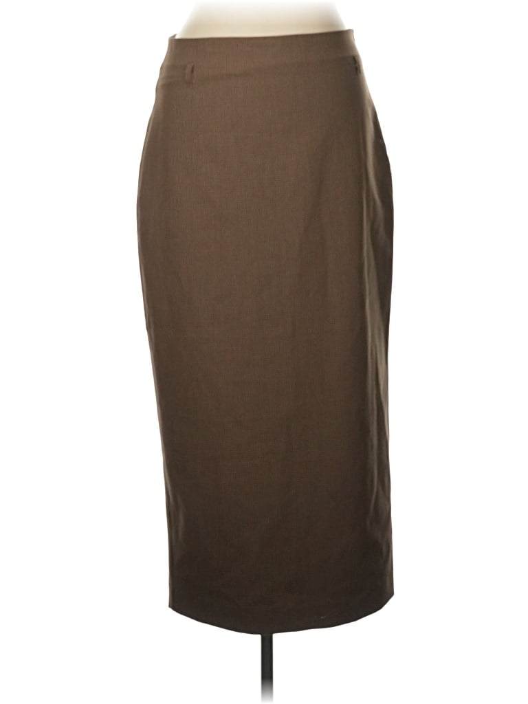 Pre-owned Zara Formal Skirt In Tan