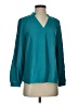 Jennifer Lopez 100% Polyester Teal Long Sleeve Blouse Size XS - photo 1