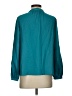 Jennifer Lopez 100% Polyester Teal Long Sleeve Blouse Size XS - photo 2