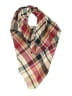 Unbranded Plaid Burgundy Red Scarf One size - photo 1