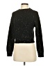 MNG Metallic Black Pullover Sweater Size XS - photo 1