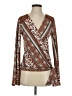 Venus Brown Long Sleeve Blouse Size XS - photo 1