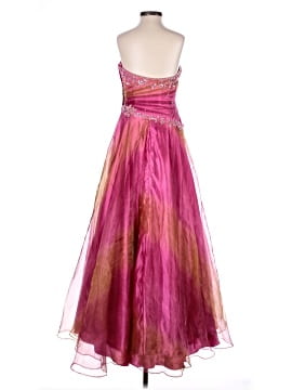 open lace back dress A Line Satin Halter Sleeveless Floor-Length Sweep Train Evening Dress with Split Front