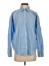 American Eagle Outfitters Chevron-herringbone Blue Long Sleeve Button-Down Shirt Size XS - photo 1