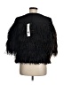 Escada Solid Black Faux Fur Jacket Size EU 38 / US 8 - photo 2
