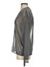 Zara Metallic Gray Long Sleeve Top Size S - photo 5