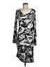 DKNYC Graphic Gray Casual Dress Size M - photo 1