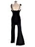Assorted Brands 100% Polyester Solid Black Jumpsuit Size XL - photo 2