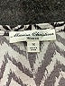 Marisa Christina Chevron-herringbone Silver Short Sleeve Blouse Size 1X - photo 7