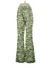 Shein Animal Print Green Casual Pants Size 4 - photo 2
