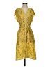 Max Studio 100% Polyester Paisley Yellow Casual Dress Size XS - photo 1