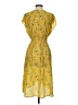 Max Studio 100% Polyester Paisley Yellow Casual Dress Size XS - photo 2