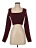 Zara Burgundy Long Sleeve Top Size S - photo 1