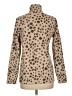 Lands' End 100% Polyester Animal Print Tan Turtleneck Sweater Size 6 - 8 - photo 2